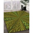 thumbnail image 3 of Ahgly Tapis Rectangulaire Lavable en Machine Intérieur Transitionnel Marron, 8 Pieds x 12 Pieds, 3 of 7