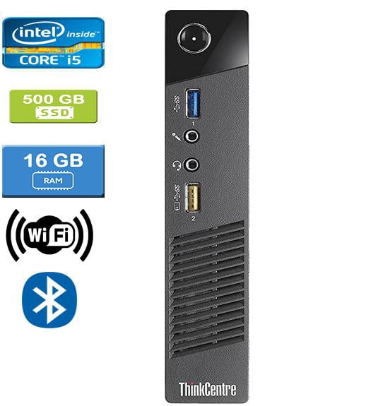 Remis à Neuf : LENOVO M73 TINY Intel core i5-4590T 2,00 GHz, 16 Go, 500 Go HDD, Win 10 Pro