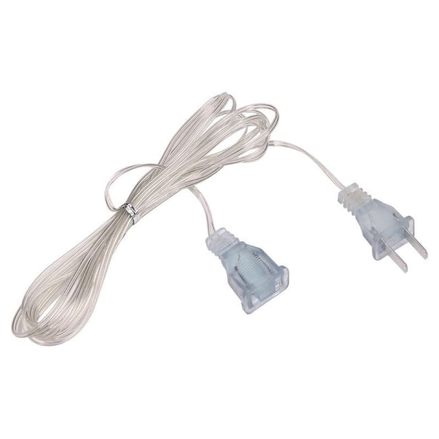 Yhmxh Câble d'Extension Transparent Mince 10 Pieds Câble d'Alimentation Invisible Câble d'Alimentation Léger Rallonge de Câble d'Extension Mince pour Décorations