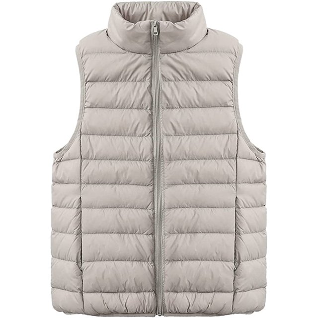 LinYooLi Women's Ultra Light Short Down Vest Quilted Puffer Down Vest for Fall Winter