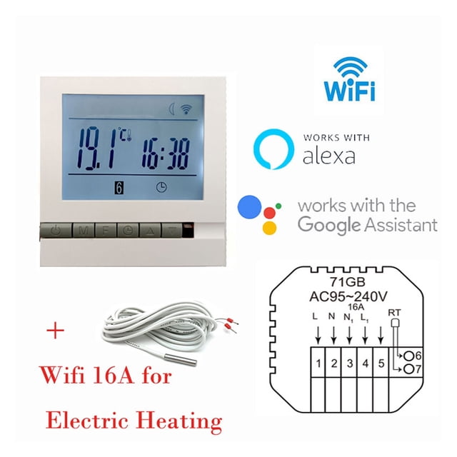Wifi Thermostat Remote Controller Tuya Smart Home Intelligent Room Temperature Smart Thermostat Home ,Easy to Install