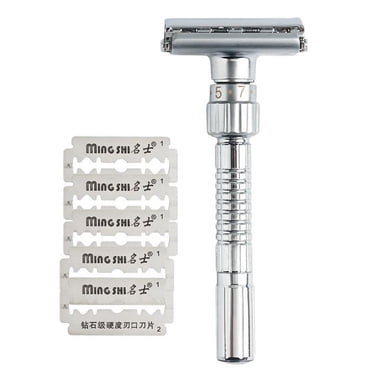Rasoir Manuel pour Hommes, Réglable, Double Tranchant, Sécurité, Rasoirs Vintage I5W5 F6I6 F9S0