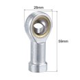 thumbnail image 2 of Uxcell Rod End Bearings Self lubricated Left Hand Female Thread 10mm, 2 of 6