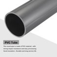 thumbnail image 4 of Uxcell Rigid Round Pipes High Impact for Water Pipe Crafts Cable Sleeve Light Grey 81.4mm x 90mm, 4 of 6