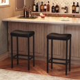 thumbnail image 2 of HOOBRO Bar Stools, Set of 2 Bar Chairs, Counter Height Stools, Saddle Stools with Curved Surface, Kitchen Stools, 63 cm, 6 cm Thick Upholstery, for Kitchen, Dining Room,, 2 of 7