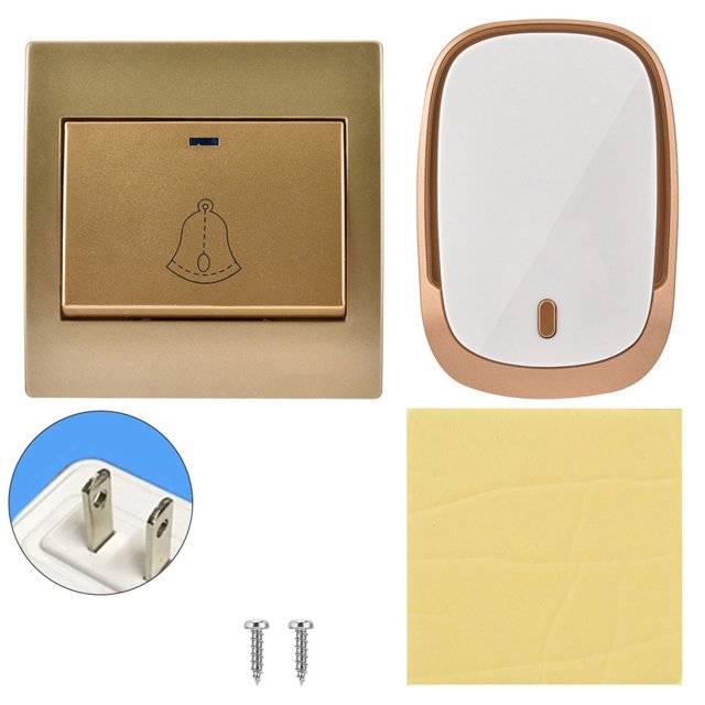 Smart Home Sonnette Sans Fil Étanche pour Enfant Malades (Prise US)
