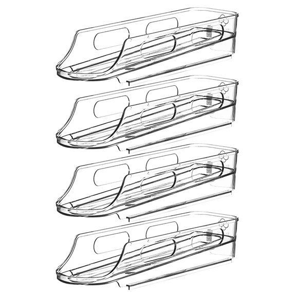 Bwiyojiz Gadgets Ustensiles et de Cuisine 4 Pcs Rangement pour Oeufs Réfrigérateur avec Porte Latérale Distributeur de Conservation de la Fraîcheur Gain de Place à Roulettes et Organisateur pour, Cadeaux pour Sœurs