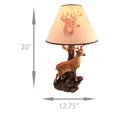 thumbnail image 5 of `Champion` 12 Point Buck Table Lamp with Deer Printed Shade Western Décor, 5 of 5