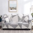 thumbnail image 3 of Sofa Covers Stretch Slipcovers Couch Cover Furniture Protector 2 seat, White Stripe, 3 of 7