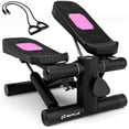 thumbnail image 1 of Goplus Mini Stepper pour l'Exercice à la Maison avec Bandes de Résistance Hauteur Ajustable Noir, 1 of 10