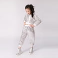 thumbnail image 4 of Sunnyoo Girls Shiny Sequins Outfits Long Sleeve Tops Pants Performance Party Dance S 2 Piece Clothes Set, 4 of 7