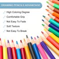 thumbnail image 3 of Uxcell 48 Colors Coloring Pencils Set, Soft Core Colored Pencils Hexagonal Shape Coloring Drawing Pencil (Green Bucket), 3 of 5
