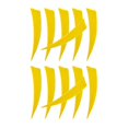 thumbnail image 1 of fastboy 12 Pieces 4 Inch Archery Arrow Feathers Fletchings Vanes Yellow, 1 of 9