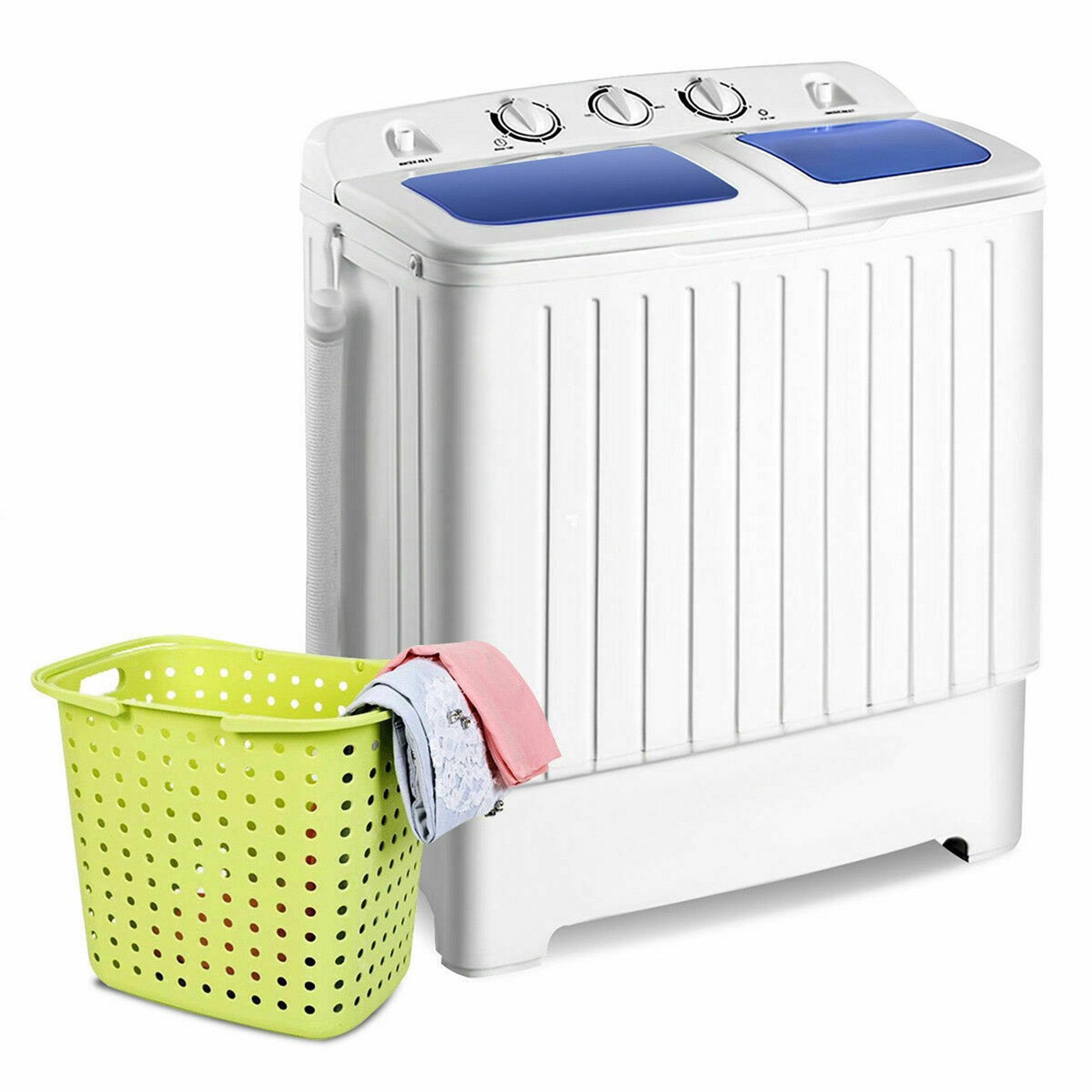 Gymax Compact Portable Washing Machine Twin Tub 20 lbs Washer Spinner Home Dorm