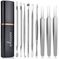 thumbnail image 1 of Blackhead Extractor kit, Remover Acne Tool Professional Stainless Steel Comedone Extractor Instrument Tool Set for Curing Facial, 1 of 5