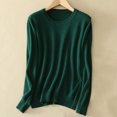 thumbnail image 3 of AherBiu T-Shirts à Manches Longues pour Femmes, Couche de Base, T-Shirt, Couleur Unie, Col Ras du Cou, Blouse Confortable, 3 of 3