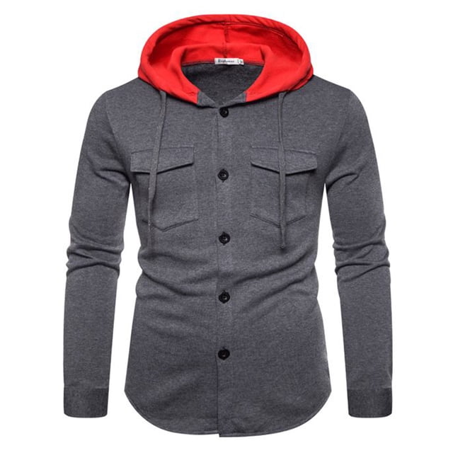 DPTALR Cardigan Homme Automne et Hiver Pull à Capuche Décontracté Grand Manteau Multicolore