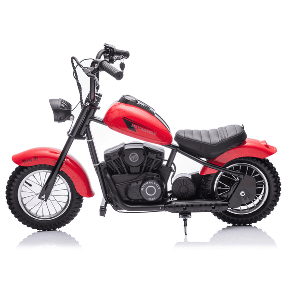 Garvee 24V Electric Dirt Bike with 250w Motor, 9AH Battery – Up to 14MPH, 60 Min Ride Time, Red