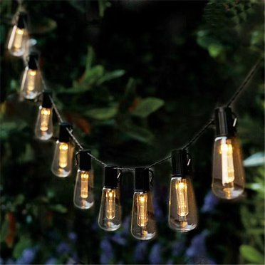 TIMIFIS Outdoor String Lights Round Spherical Patio Lights, RGB Bulb String Camping Ambient Lights, Seven-color Synchronized 16 Colors, Patio Outdoor Decoration -