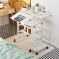 thumbnail image 3 of YUSAZENS Small Mobile Standing Desk, Portable Rolling Computer Desk with Adjustable Height and Wheels for Efficient Home Office Setup, 3 of 9
