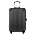 thumbnail image 1 of Jetstream Southbound 24 Inch Hardside Medium Checked Luggage, Rolling Travel Suitcase with Spinner Wheels, 1 of 11
