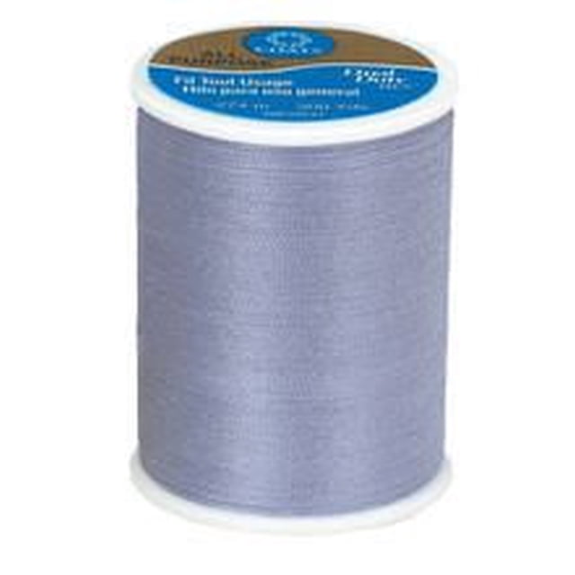 Coats & Clark™ All Purpose 100% Polyester Thread spool in light blue, 300 yards medium-weight core-spun polyester thread for strong, durable seams on woven or knit fabrics, suitable for machine or hand sewing, also ideal for crafts and quilting.
