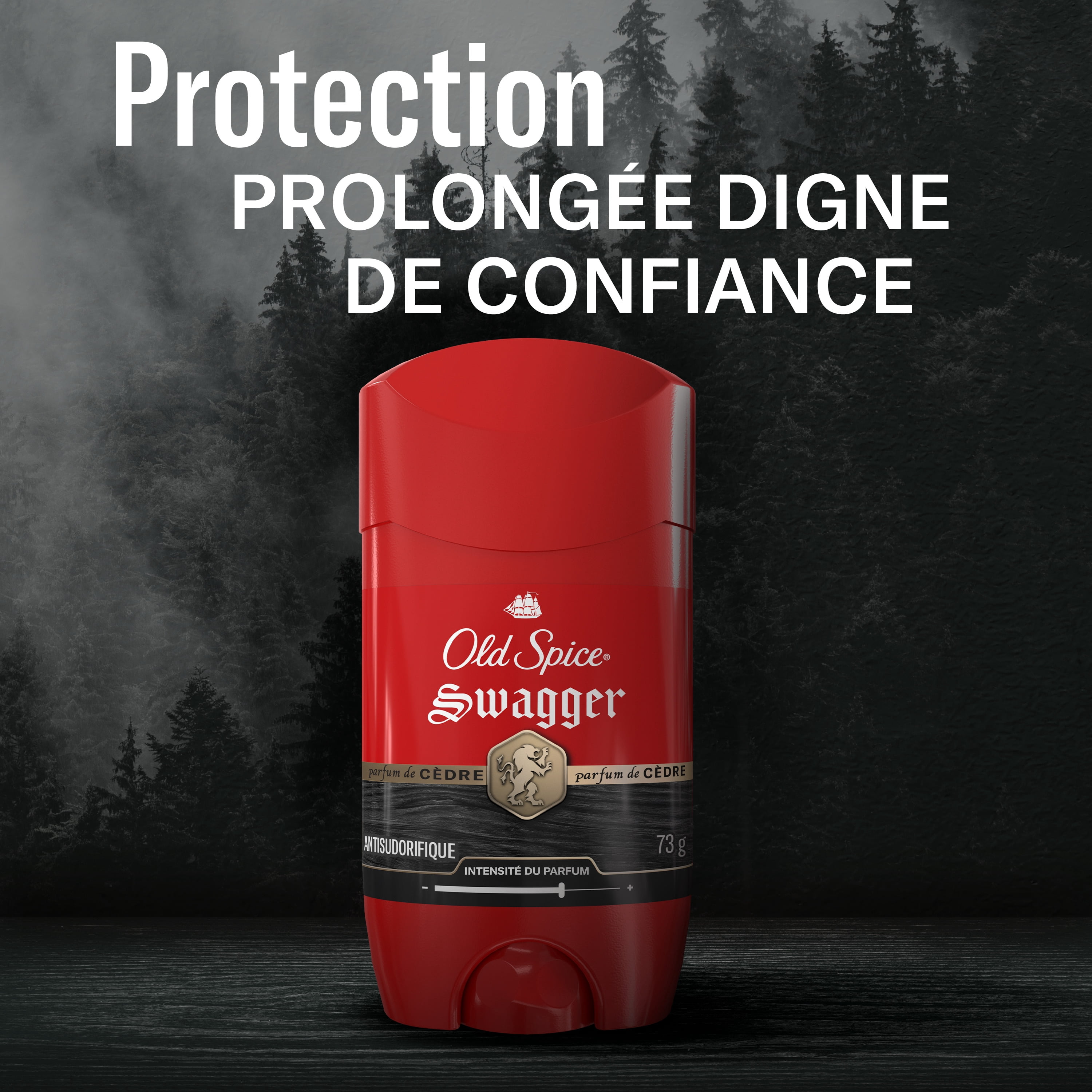 Antisudorifique et désodorisant pour hommes Old Spice Collection Rouge, parfum Swagger, protection durable, 73 g