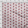 thumbnail image 3 of oneOone Polyester Spandex White Fabric Floral Sewing Craft Projects Fabric Prints By Yard 56 Inch Wide, 3 of 5