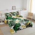 thumbnail image 3 of Erosebridal Tropical Palm Tree Bedding Twin Comforter Set, Botanical Plant Leaves Down Comforter, Reversible 2-Piece, 3 of 8