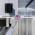 thumbnail image 3 of Arrow Classic Steel Storage Shed, 6x7, Gris pâle, 3 of 9