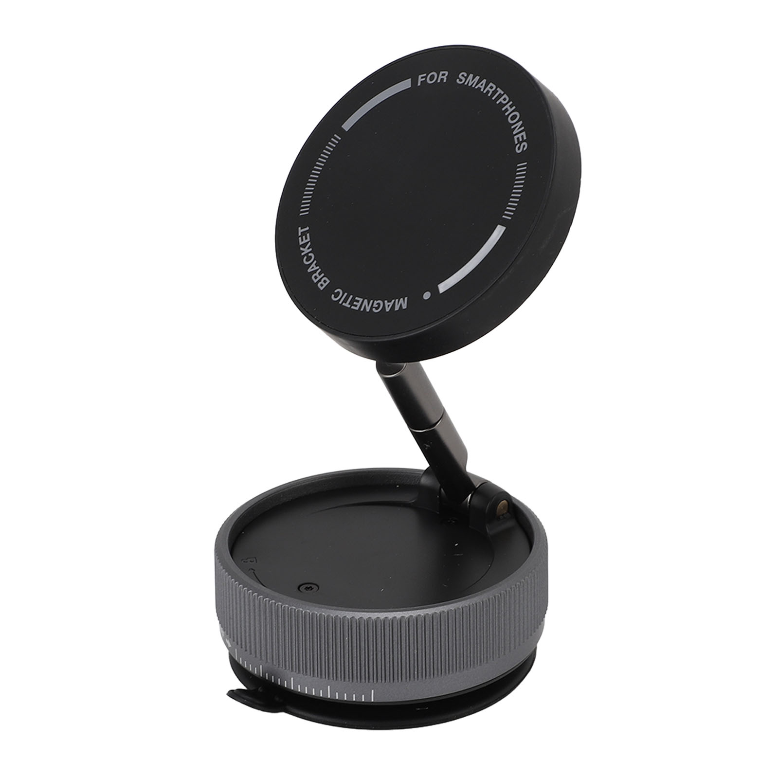 Car Phone Holder Magnetic, Height Adjustable FoldableVacuum Suction Cup Phone Mount, Stick Anywhere, 360 Rotation Cell Phone Holders Phone Stand