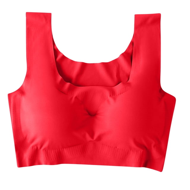 Yuyuzo Wireless Bras for Women Full Coverage Padded Tank Top Bra Comfy Support Smoothing Daily Bra
