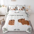 thumbnail image 1 of YST Mignon Ensemble de Douillette Capybara Lit Tout-en-un, Format Double, 7 Pcs, 1 of 5