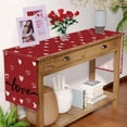 thumbnail image 4 of Boovnll Valentines Day Table Runner, 13x35" Valentine's Day Printing Table Runner, Valentines Table Runner for Holiday Kitchen Dining Table, Party Decor, Valentines Day Decorations, 4 of 6