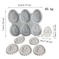 thumbnail image 3 of BotaniNest Cavities Silicone Mould Easter Silicone Moulds Casting Moulds Easter For Rabbits Pendant Epoxy Resin Casting Mould Rabbit Casting Mould Easter, 3 of 4