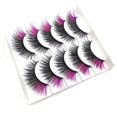 thumbnail image 1 of EIMELI Boc 5 Pairs False Eyelash Charming Curly Waterproof Thin Long Wispy Natural False Lashes for Female, 1 of 10