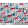 thumbnail image 2 of Soimoi polyester Crepe Fabric Leaves & Floral Artistic Print Fabric by the Yard 52 Inch Wide, 2 of 5