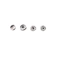 thumbnail image 1 of Xingzhi 100 Pieces Snap Button Children Jacket Trousers Pants Simple Design Round Press Stud Assorted Kit DIY Crafting Silver 6mm, 1 of 6