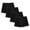 Black, variant on Pitauce 4 Pack Girls Seamless Cotton Boxer Underwear Elastic Waist Full Coverage Under Dress Shorts Summer Breathable Stretch Underpants Shorts