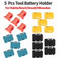 thumbnail image 2 of 3 Pcs Rangement de Batterie Étui de Batterie Support de Batterie Rack Support Étui pour Makita pour Bosch Appareils 18V, 2 of 7