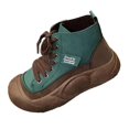 thumbnail image 2 of Espadrilles Montantes pour Femmes Chaussures de Sport Chaussures Décontractées pour Travail Randonnée Automne Vert 40, 2 of 9
