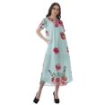 thumbnail image 2 of Moomaya Tunique à Manches Courtes pour Femmes, Robes de Cocktail en Coton Flex Imprimées, 2 of 5