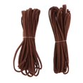 thumbnail image 2 of TISHITA 2pcs 3mm Flat Leather Braiding String 5 Yards Dark Brown, 2 of 7