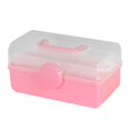 thumbnail image 3 of Folding 3 Layer Storage Box Multipurpose Organizer Sewing Supplies Organizer for pink and S, 3 of 9