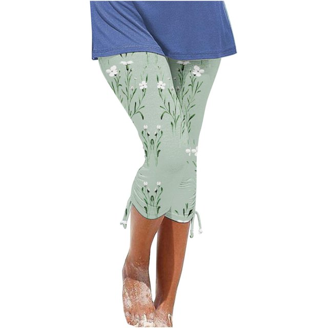 Pantalon Cargo pour Femmes à Coupe Décontractée par Generic TG, Capris Décontractés Noirs Unis, à Cordon, Raccourcis, Légers, 1 Unité