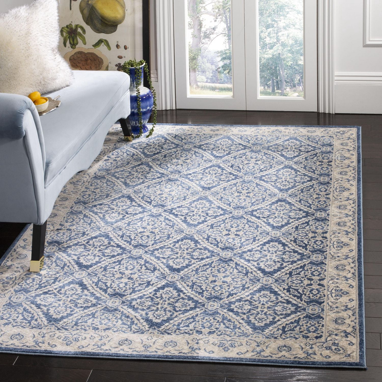 SAFAVIEH Brentwood Brandy Tapis Géométrique Floral