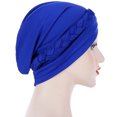 thumbnail image 4 of Bangcool Turban Headwrap Twisted Braid Elastic Beanie Headwrap Hair Loss Cover Sleep Cap, 4 of 8