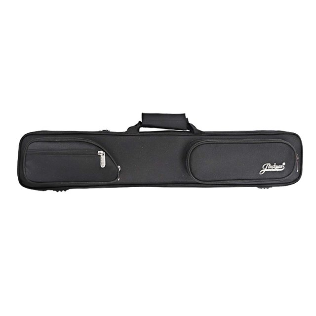 jinwen Billiard Pool Cue Case 7 Holes Outdoor Pool Table Accessories Portable Pouch Black