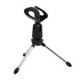 thumbnail image 3 of Support de Trépied de Microphone de Bureau, Angle Réglable Facile à Stocker Antidérapant Support de Microphone de Bureau avec Clip de Micro pour Conférence, 3 of 8