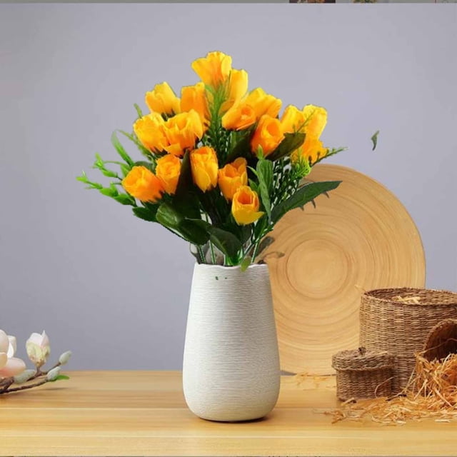 EGNMCR Home Decor, Room Decor, Fall Decor High-end Artificial Flowers Flower 6 Forks 18 Heads Artificial Flowers Home Decoration Plastic Flowers False Tulip